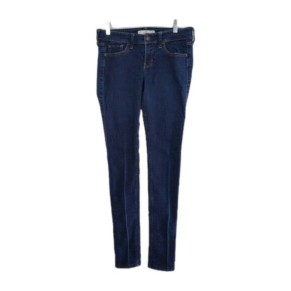 🔥Hollister Women's Jeans, Size 3R, 26 x 31, Skinny, Dark Blue - Picture 1 of 7